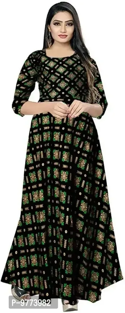 Stylish Fancy Rayon Ethnic Gowns Kurti For Women-thumb0