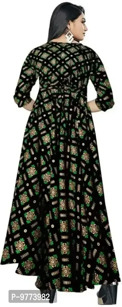 Stylish Fancy Rayon Ethnic Gowns Kurti For Women-thumb2
