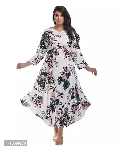 Women Printed Rayon Anarkali Kurta for women girl