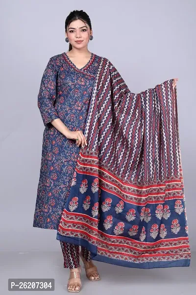 Fancy Cotton Kurta Set For Women