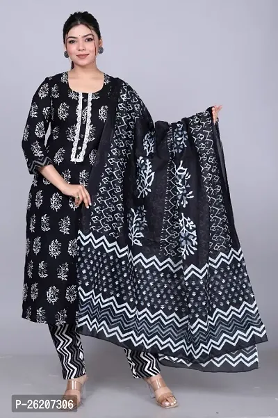 Fancy Cotton Kurta Set For Women