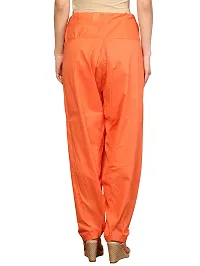 Orange Solid Cotton Blend Patiala Salwar-thumb2