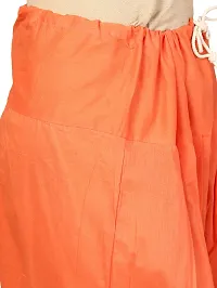 Orange Solid Cotton Blend Patiala Salwar-thumb3