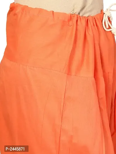 Orange Solid Cotton Blend Patiala Salwar-thumb4