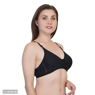 Women Non-Padded Non-Wired Bra Black-thumb3