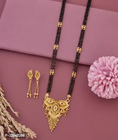 Elegant Gold Plated Brass Jewellery Set For Women