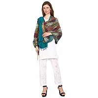 Weavers Villa Wool Women's Shawl (Green)-thumb4