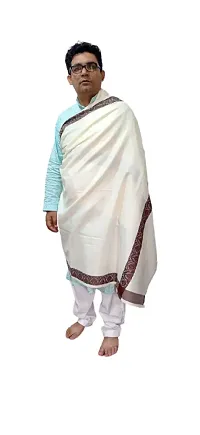 Generic Men's Wool and Pashmina Kashmiri Dastkari Shawl (Size)