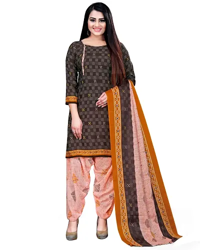 Stylish Prints Unstitched Dress Material For Women