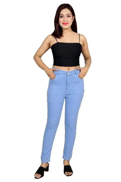 Stylish Solid Jeans For Women