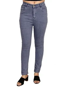 Women Narrow Skinny fit High Rise Ankle length denim jeans-thumb2