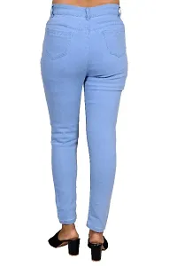 Women Narrow Skinny fit High Rise Ankle length denim jeans-thumb2