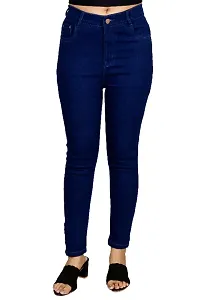 Women Narrow Skinny fit High Rise Ankle length denim jeans-thumb3