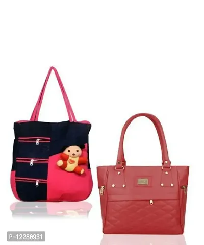 Classy Printed Handbags for Women, Pack of 2