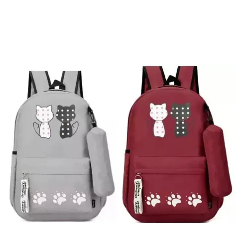 Latest Fashion Backpacks For Girls (Pack of 2)