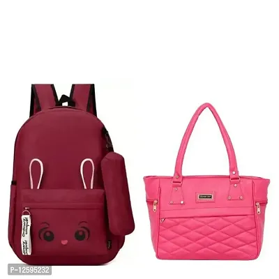Womens Hand bag backpack combo pack