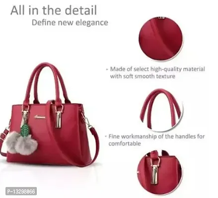 Womens PU leather handbags, shoulder bag purse with long strap, hand held bag Latest collection-thumb3