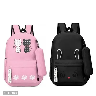 Women Backpack Combo Of backpack for office, tuition with Keychain