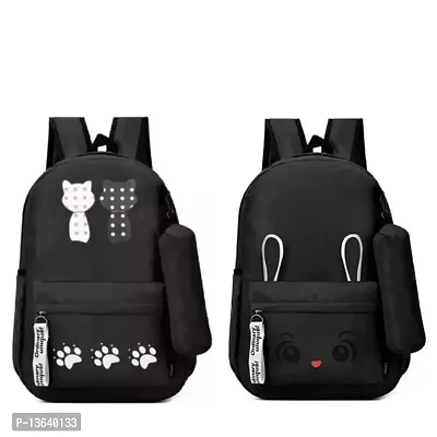 Women Backpack Combo Of backpack for office, tuition with Keychain-thumb0