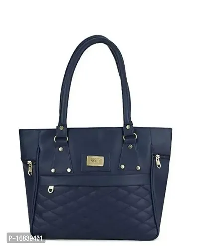 Stylish Womens Blue PU Handbag-thumb0
