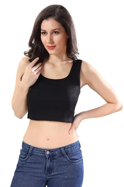 Womenrsquo;s Sleeveless Rib Knitted Cotton Racer Back Tank Top Square Neck Crop Top