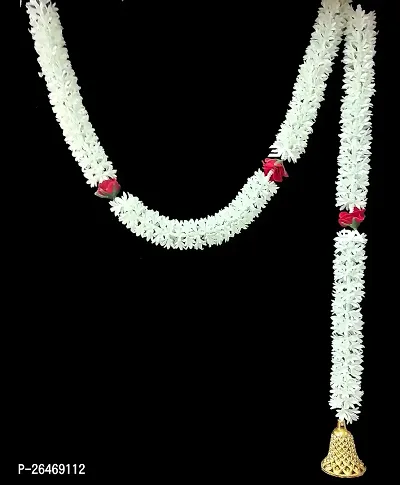 5Ft Artificial Chameli Roses Garland String, Duplicate Tuberoses Garland Hanging For Decoration-thumb0