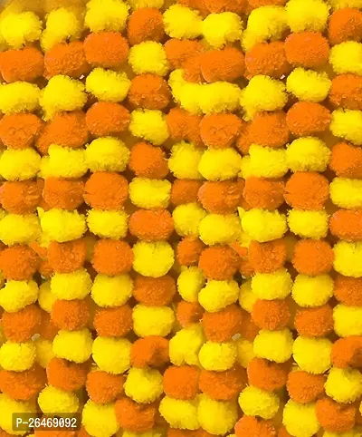 Artificial Marigold Fluffy Flowers For Decoration Garlands For Decoration