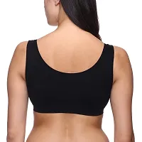 Pack of 2 Girls Training/Beginners Non Padded cotton sports Bra (Multicolor)-thumb1