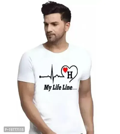 Stylish Fancy Polyester Printed Round Neck T-Shirts For Men