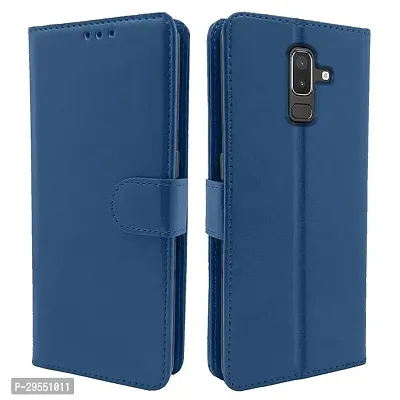 Stylish Solid Flip Cover for Samsung Galaxy J8-thumb0