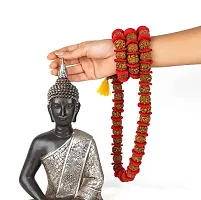 Jangra Kantha 5 Mukhi Big Nepali Rudraksh Beads Mala for Wearing and Worship, 16 mm (Natural Colour, Standard Size) 54 Beads for Men and Women-thumb3