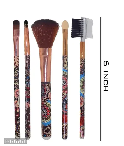 Jangra Makeup Brush Set For Women And Girls Set Of 5 Pcs Pack Of 1-thumb2