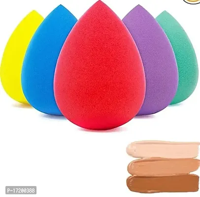 Jangra Beauty Powder Puff Washable Sponge (Pack of 5) multicolor-thumb0