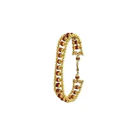Jangra gold Plated Beaded Rudraksha Bracelet for Men and Women- Shree Shyam Gems  Jewellery (Gold-1)-thumb1