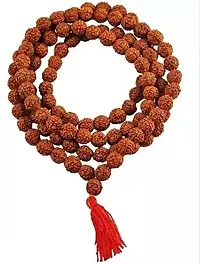 Jangra Authentic Rudraksh Mala Genuine Himalayan Rudraksha Seeds Religious Ornament Rosary Japa Mala- Imported from Nepal-thumb1