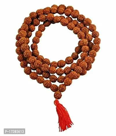 Jangra Authentic Rudraksh Mala Genuine Himalayan Rudraksha Seeds Religious Ornament Rosary Japa Mala- Imported from Nepal-thumb0