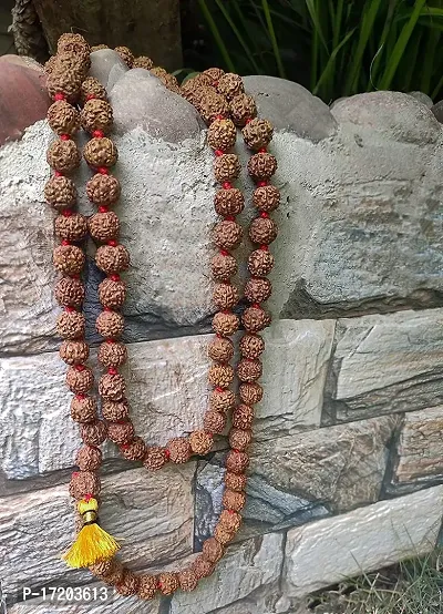 Jangra Authentic Rudraksh Mala Genuine Himalayan Rudraksha Seeds Religious Ornament Rosary Japa Mala- Imported from Nepal-thumb4