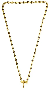 Jangra Loard Shiva Mahakal Locket Gold-Plated Beads Brass, Wood Pendant Gold-plated Plated Stainless Steel Chain-thumb1