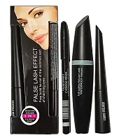 Jangra Most Beautiful Trending Makeup Combo Eyebrow shaving razor with 3 in 1 Eyeliner, Mascara and Kajal-thumb1