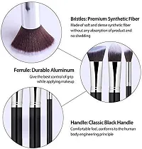 Jangra Soft Bristle 10 Pcs Black Makeup Brushes Set for Makeup - (Pack of 10)-thumb3