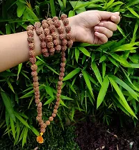 Jangra Authentic Rudraksh Mala Genuine Himalayan Rudraksha Seeds Religious Ornament Rosary Japa Mala- Imported from Nepal-thumb2