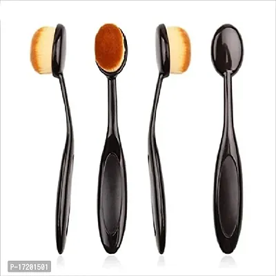 Jangra Professional White Foundation Brush and Oval Foundation Brush Black (Combo of 2pc)-thumb4