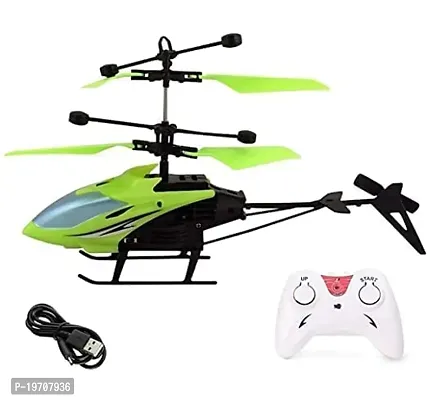 Jangra Helicopter with Remote Control and Hand Sensor Charging Helicopter 2 in 1 Toys with 3D Light Toys for Boys Kids (Indoor  Outdoor Flying) (Multicolor)