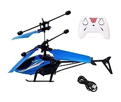 Jangra Helicopter with Remote Control and Hand Sensor Charging Helicopter 2 in 1 Toys with 3D Light Toys for Boys Kids (Indoor  Outdoor Flying) (Multicolor)-thumb1