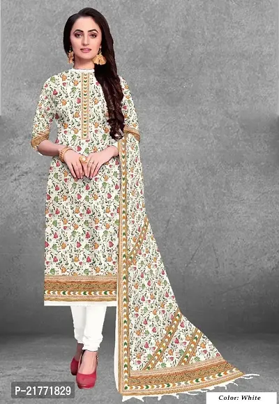 Elegant Toosh Pashmina Printed Dress Material with Dupatta For Women
