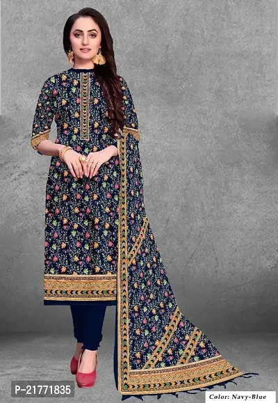 Elegant Toosh Pashmina Printed Dress Material with Dupatta For Women