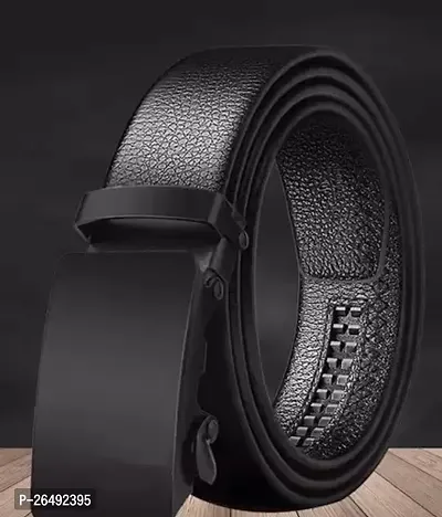 Elegant Black Canvas Textured Belts For Men-thumb0