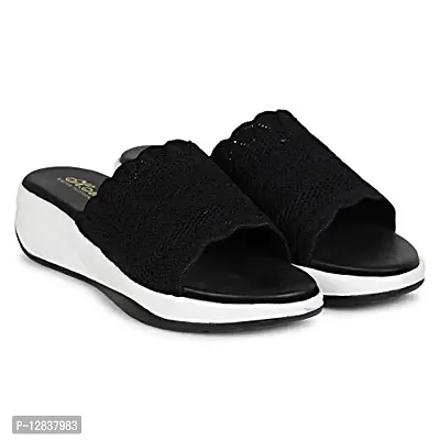 Fashion Women's Wedges Sandal Casual Wear Heel Sandal (Black7)-thumb0