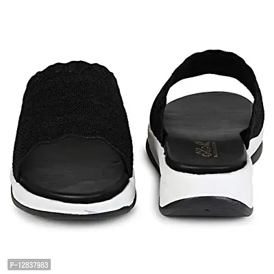 Fashion Women's Wedges Sandal Casual Wear Heel Sandal (Black7)-thumb5