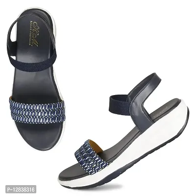Stylish Wedges/Sandal Striped fashionable Design For Women's/Girl's-thumb0